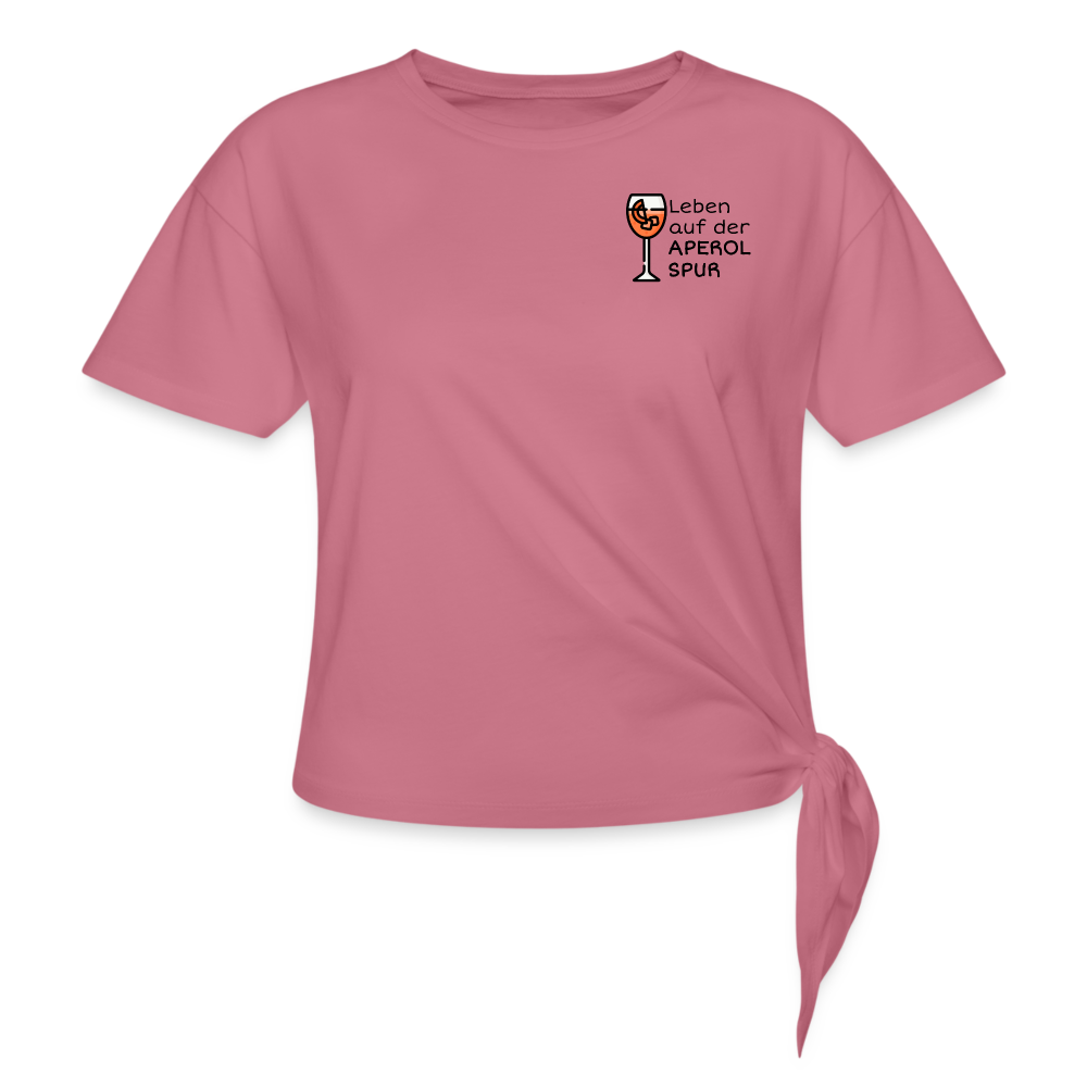 APEROL SPUR Knotted T-Shirt - Malve