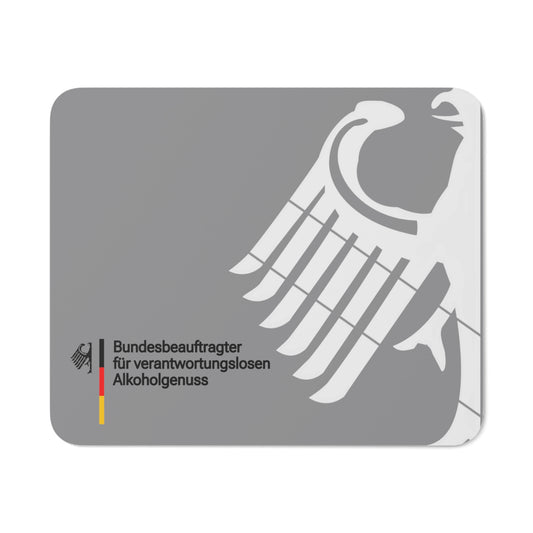 MOUSEPAD Bundesbeauftragter für verantwortungslosen Alkoholgenuss by hauptstadt.memes