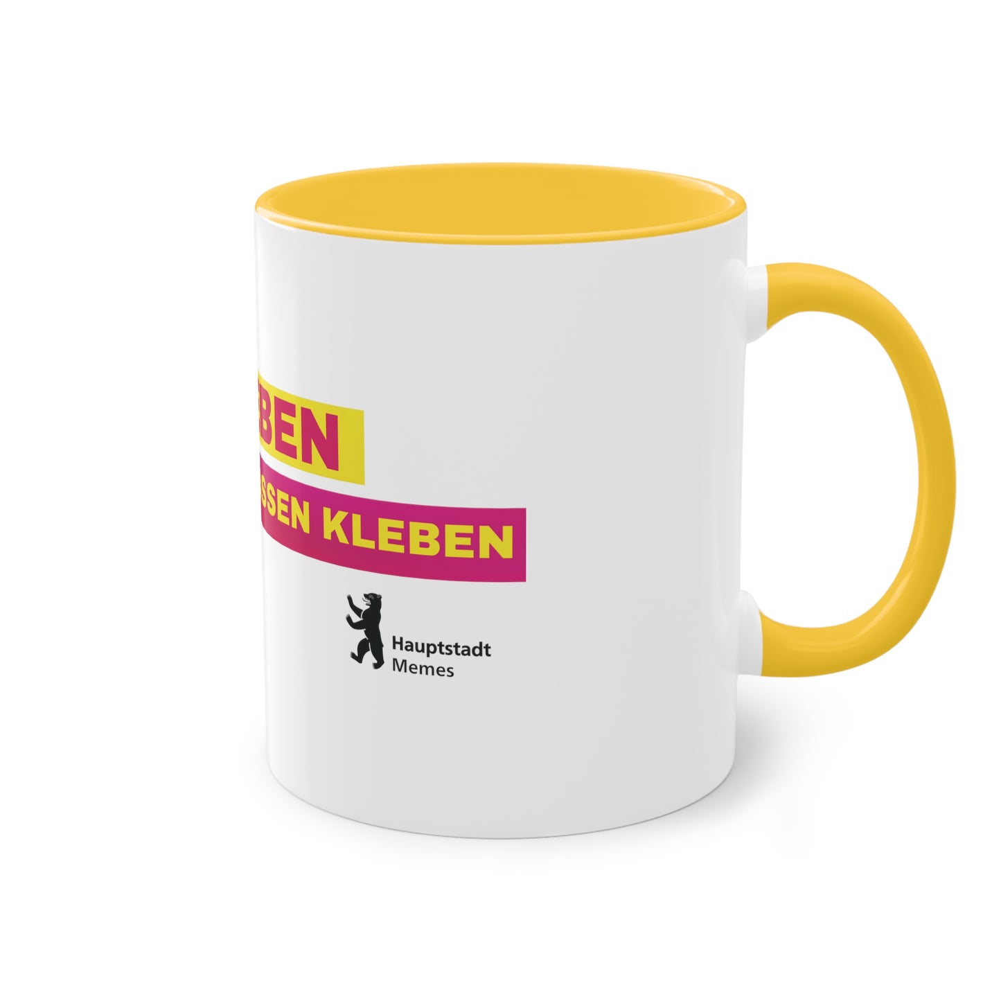 PARTYLEBEN STATT AUF STRASSEN KLEBEN TASSE