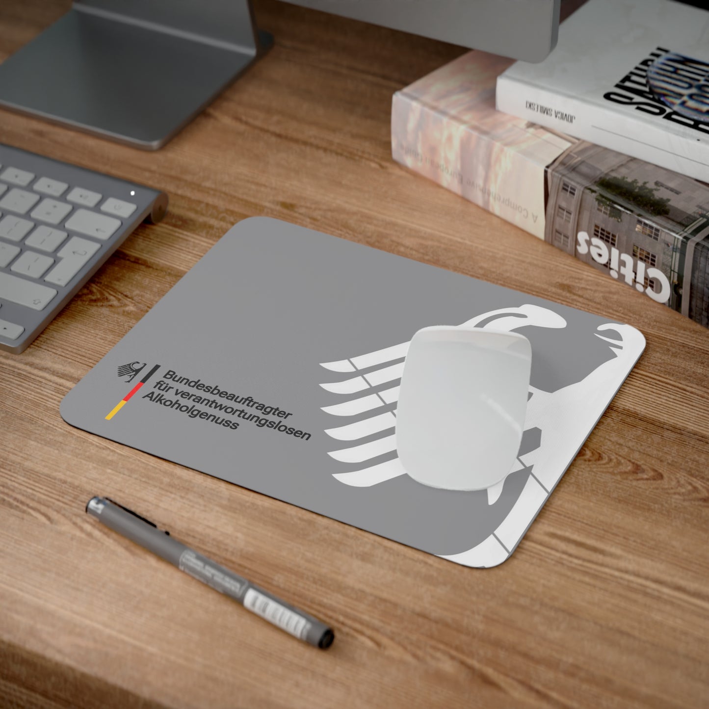 MOUSEPAD Bundesbeauftragter für verantwortungslosen Alkoholgenuss by hauptstadt.memes
