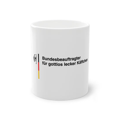 Bundesbeauftragter für gottlos lecker Käffchen Tasse