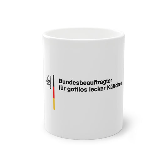 Bundesbeauftragter für gottlos lecker Käffchen Tasse