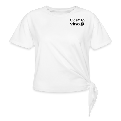 C'est la vino Knotted T-Shirt - weiß