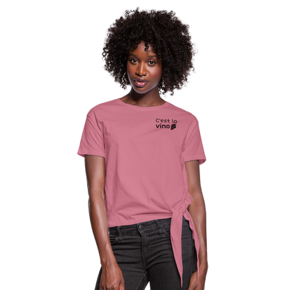 C'est la vino Knotted T-Shirt - Malve