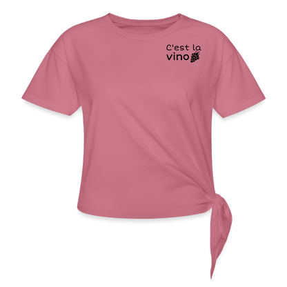 C'est la vino Knotted T-Shirt - Malve