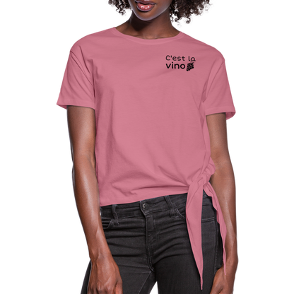 C'est la vino Knotted T-Shirt - Malve