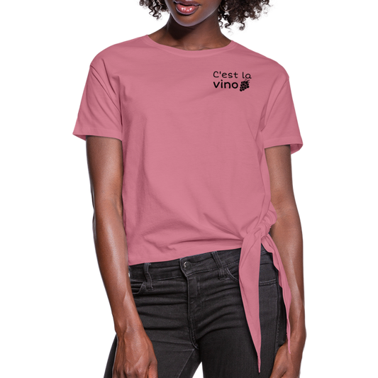 C'est la vino Knotted T-Shirt - Malve