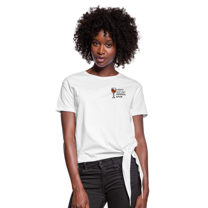 APEROL SPUR Knotted T-Shirt - weiß