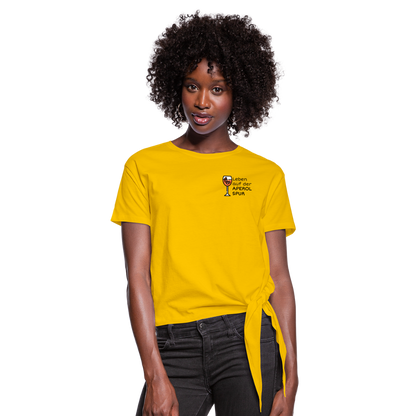 APEROL SPUR Knotted T-Shirt - Sonnengelb